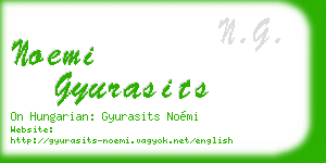 noemi gyurasits business card