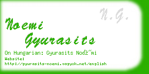 noemi gyurasits business card